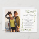 Trouwkaart voor een verkleinde microhuwelijksaanko kaart (Voorkant)