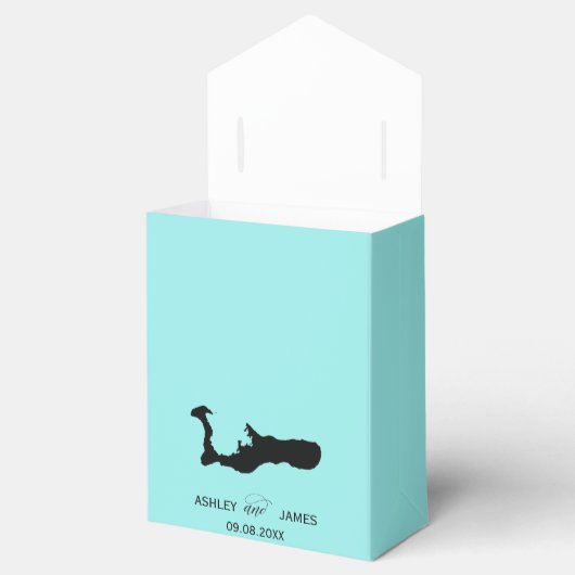 Trouwkaart Welkom op Grand Cayman Kaart Favorieten Bedankdoosjes (Geopend)