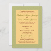 Trouwkaart Zomer Hart Duif Roos Vintage Kaart (Achterkant)