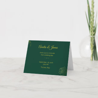 Trouwkaarten Emerald Romance