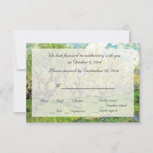 Trouwkaarten met antieke RSVP Kaart