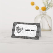 Trouwkaarten Namen Steampunk Wedding Hearts Cogs (Achterkant)