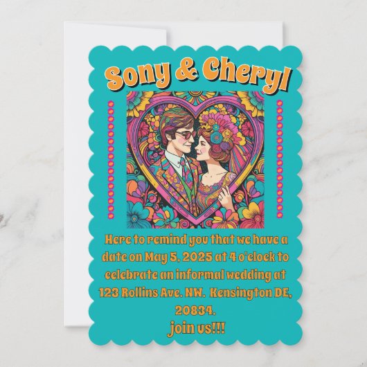 " TROUWKAARTJE " KAART (Voorkant)