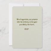 " TROUWKAARTJE " KAART (Achterkant)