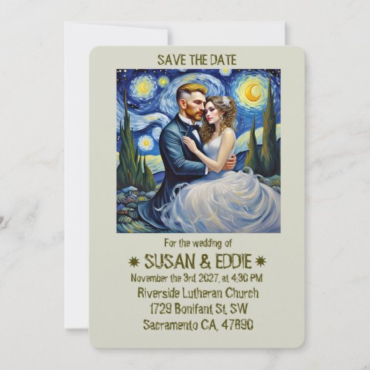 " TROUWKAARTJE " KAART (Voorkant)