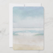 Trouwkalender 'Save the Date' Oceaanstrand Kaart (Achterkant)