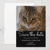 Trouwkat Foto  Save The Date (Voorkant / Achterkant)