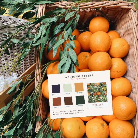 trouwkleding | Citrus Kleurenpalet Kaart