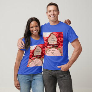 Trouwkleding Koppel Tops- T-shirts Afbeelding Teks