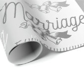 TROUWKLOKKEN WIKKELPAPIER CADEAUPAPIER (Rol Hoek)