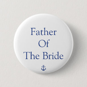 Trouwknoopjes Vader Van De Bruid Nautisch Ronde Button 5,7 Cm