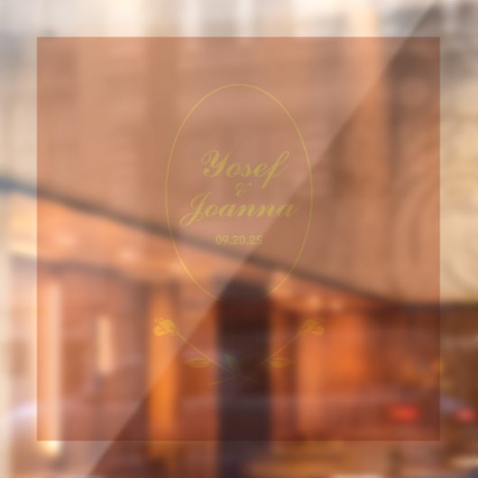 Trouwkoppel Transparante Vloer Sticker en Decal (Vel 2)