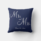 Trouwkussens voor heren en dames Blue Nautical Kussen (Achterkant)