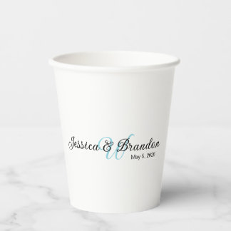 Trouwlabel 016 papieren bekers