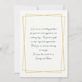 Trouwliefde en dankbaarheid Fotocollage Bericht Bedankkaart (Achterkant)