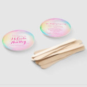 Trouwliefde is in de lucht bubbel kunst programma handwaaier (Niet-gemonteerd)