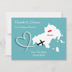 Trouwlocatie Skiathos Save The Date
