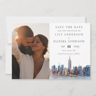 Trouwlocatie voor foto's in New York City Save The Date