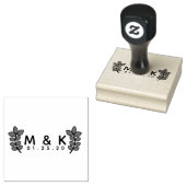 Trouwlogo tak zelfinkend 	rubberstempel (Gestempeld)