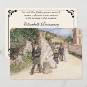 Trouwmars van Robinson, Vintage Impressionisme Kaart (Voorkant / Achterkant)