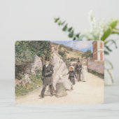 Trouwmars van Robinson, Vintage Impressionisme Kaart (Staand voorkant)