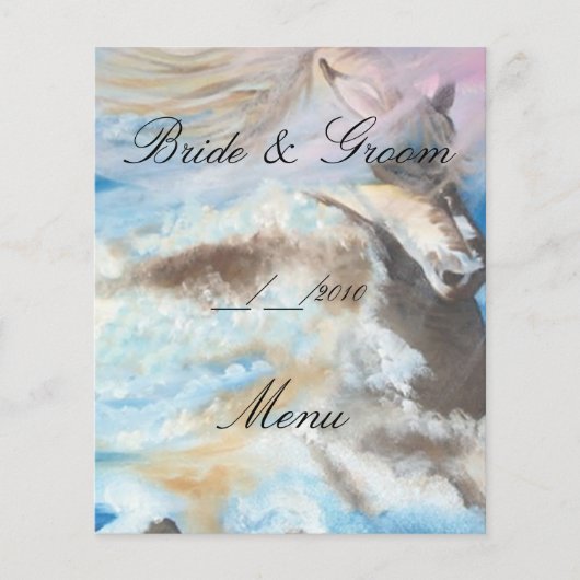 trouwmenu (Voorkant)