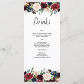 TROUWMENU. MENU (Achterkant)