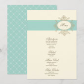 {} trouwmenu menu (Voorkant / Achterkant)