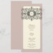 {} trouwmenu menu (Voorkant / Achterkant)