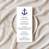 Trouwmenu met Nautisch Anker Menu