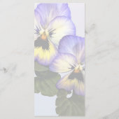 Trouwmenu Pansy Duo Menu (Achterkant)