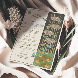 Trouwmenu Victorian Dreams Libellen Kaart