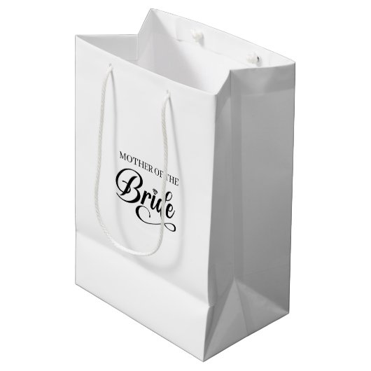 Trouwmoeder bruid cadeautas (Voorkant Gekanteld)