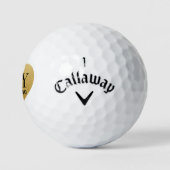 Trouwmonogram Initiaal Datum Gouden Hart Golfballen (Logo)