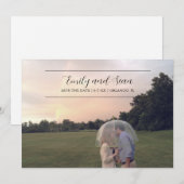 Trouwmonogram Save the Date Uitnodiging (Voorkant / Achterkant)