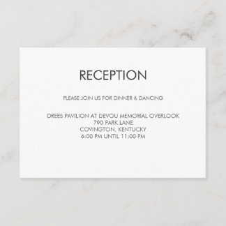 Trouwontvangstkaart met Tangram-hart Informatiekaartje