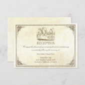 Trouwontvangstkaarten Alice in Wonderland Informatiekaartje (Voorkant / Achterkant)