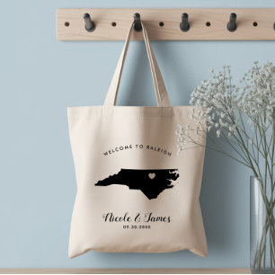 Trouwontvangsttas voor hotelgasten in North Caroli Tote Bag