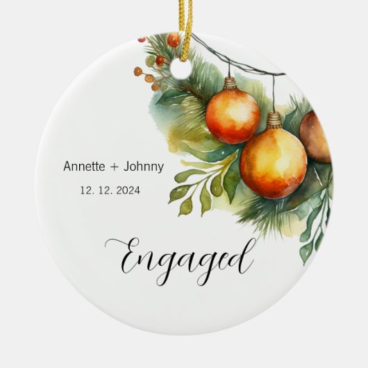 Trouwornament, Verlovingssieraad, Bruid Keramisch Ornament (Voorkant)