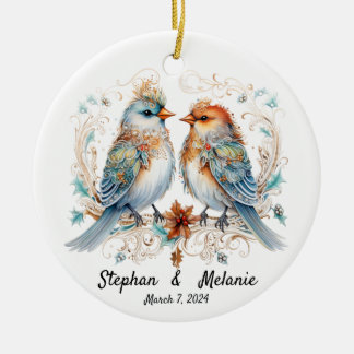 Trouwornament voor koppels keramisch ornament