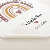 Trouwpaar aangepaste foto sherpa deken (3/4)