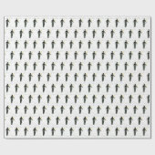 Trouwpaar Bruid Bruidegom Modern Inpakpapier (Vlak)