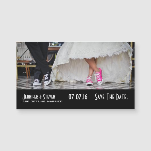 Trouwpaar in een Fifties Diner Save the Date (Voorkant)