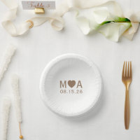 Trouwpaar Monogram Liefde Hart