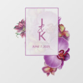 Trouwpaar Monogram Vloer Decal & Sticker (Vel)