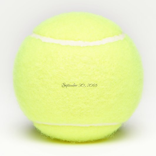 Trouwpaar namen & datum Tennisballen (Achterkant)