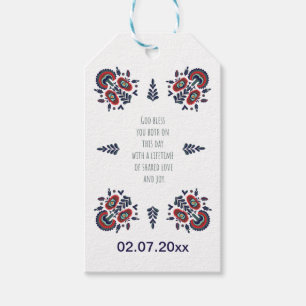 Trouwpaar, Nieuwgetrouwd Segenswens, Verloving gif Cadeaulabel