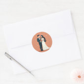 Trouwpaar Romance Stickers (Envelop)