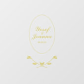 Trouwpaar Transparant Vloer Decal en Sticker (Vel)