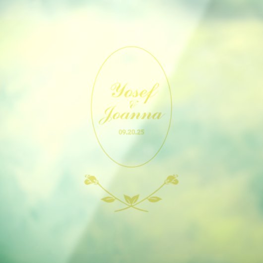 Trouwpaar Transparant Vloer Decal en Sticker (Vel 3)